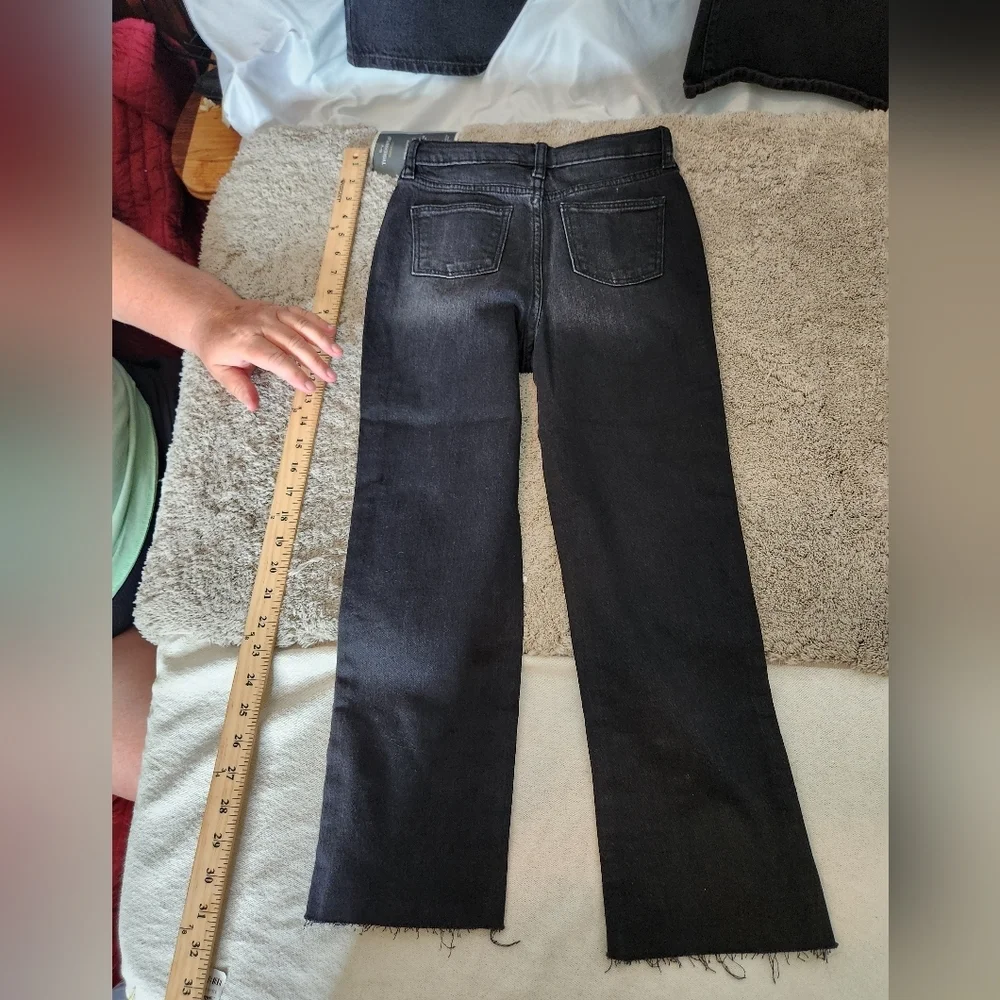 Art Class Girls's 6X Black Pants with Raw Hem